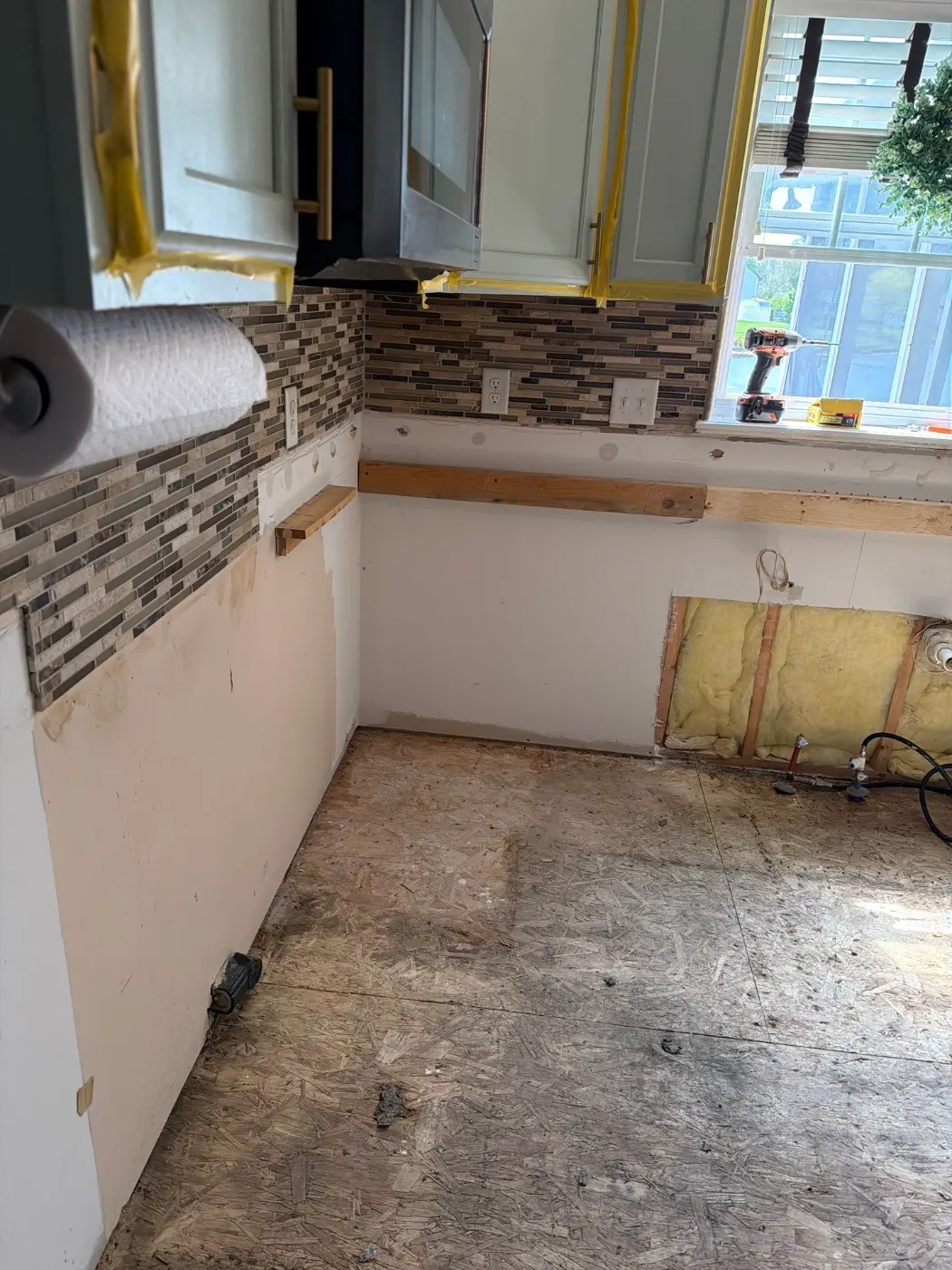 Containment setup for mold remediation in Stonegate home