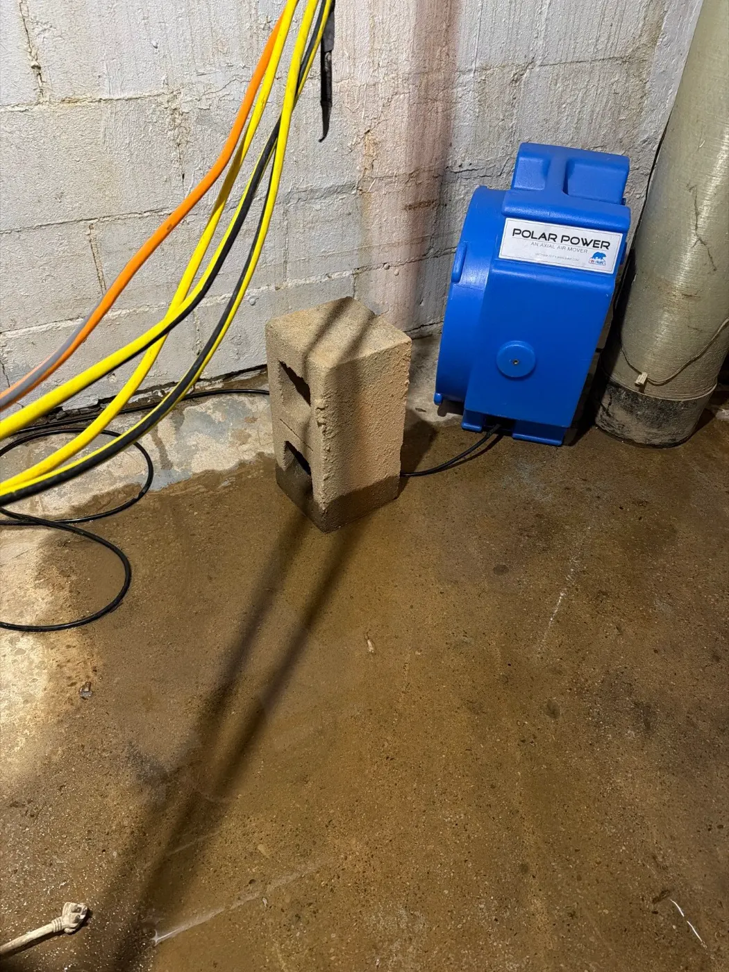 Basement water extraction in Stonegate Indiana home